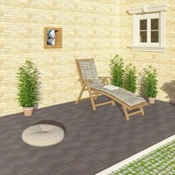 EUGAD WPC-Fliesen, 22 Stück WPC Terrassenfliesen Klickfliesen 30x30cm Coffee Anthrazit, Dunkelgrau, Hellgrau -TischStuhl Verkäufe 00bf20fd 6478 51d6 9a0d ea542880570f