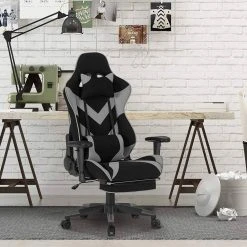 EUGAD Gaming Chair, Bürostuhl, Gaming Stuhl, Stoffbezug Rot Grau, Schwarz -TischStuhl Verkäufe 00c8b974 5fb6 5c65 8c72 c34e5322538e