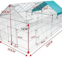 EUGAD Freigehege »0200HT«, Hasengehege Kaninchenstall Freilauf Gehege Kleintiergehege mit Ausbruchsperre Sonnenschutz -TischStuhl Verkäufe 00d62d40 c91c 59c2 974b 47332d8cfff3