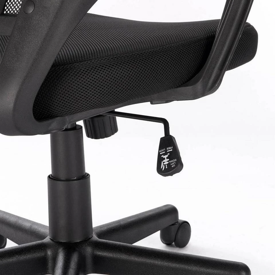 EUGAD Chefsessel (1 Stück), Bürostuhl mit Netz-Design-Sitzkissen Wippfunktion, Mesh, Schwarz Grau 7 EUGAD Chefsessel (1 Stück), Bürostuhl mit Netz-Design-Sitzkissen Wippfunktion, Mesh, Schwarz Grau – Bild 7