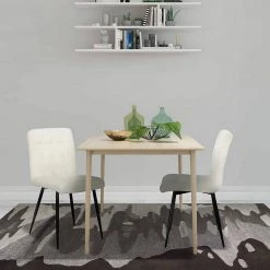 EUGAD Esszimmerstuhl (2 Stück), Polsterstuhl Wohnzimmerstuhl Samtstuhl Sessel mit Rückenlehne, Metallbeine, Sitzfläche aus Samt, Dunkelgrün Blau, Creme, Dunkelgrau, Dunkelgr&uuml;n, Hellgrau, Rosa -TischStuhl Verkäufe 019d8d20 f872 5498 a7d7 ac92684a92f2