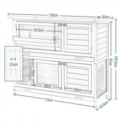 EUGAD Tierhaus, Hasenstall Kaninchenstall Hasenkäfig Kleintierstall Meerschweinchen Massivholz Hellrot 120 x 50 x 100,5 cm Grau-Weiß, Hellbraun 38 EUGAD Tierhaus, Hasenstall Kaninchenstall Hasenkäfig Kleintierstall Meerschweinchen Massivholz Hellrot 120 x 50 x 100,5 cm Grau-Weiß, Hellbraun -TischStuhl Verkäufe 024fe443 cded 4db0 a38b 8d6b8fa9c954