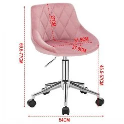 EUGAD Schreibtischstuhl (1 Stück), Bürohocker Rollhocker mit Rollen, Samt, höhenverstellbar, Rosa Dunkellgrau, Hellgrau 23 EUGAD Schreibtischstuhl (1 Stück), Bürohocker Rollhocker mit Rollen, Samt, höhenverstellbar, Rosa Dunkellgrau, Hellgrau -TischStuhl Verkäufe 030cde60 4133 5324 8740 986370c3b199