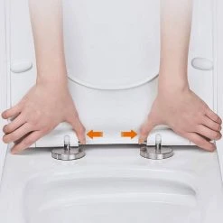 EUGAD WC-Sitz, Toilettendeckel mit Absenkautomatik D Form Weiß -TischStuhl Verkäufe 03bc7ee8 a470 584a be43 7205edbadd41