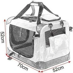 EUGAD Tiertransporttasche, Hundebox faltbar Hundetransportbox Blau -TischStuhl Verkäufe 0535a4a7 355e 40ed 93f0 e8ea88910a04