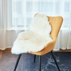 Teppich, EUGAD, Lammfell Schaffell echtes Naturfell Wohnzimmer Bettvorleger Sofa Matte Grau Wei&szlig; -TischStuhl Verkäufe 0635cf23 5060 56e2 aac0 db9632c4714d