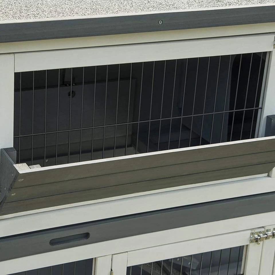 EUGAD Tierhaus, Hasenstall Kaninchenstall Hasenkäfig Kleintierstall Meerschweinchen Massivholz Hellrot 120 x 50 x 100,5 cm Grau-Weiß, Hellbraun 20 EUGAD Tierhaus, Hasenstall Kaninchenstall Hasenkäfig Kleintierstall Meerschweinchen Massivholz Hellrot 120 x 50 x 100,5 cm Grau-Weiß, Hellbraun – Bild 20