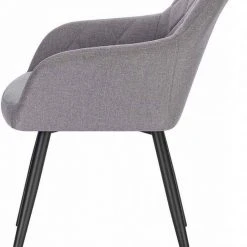 EUGAD Esszimmerstuhl, Polsterstuhl Leinen,mit Armlehnen Metallbeinen Dunkelgrau, Hellgrau -TischStuhl Verkäufe 0be33c76 88e6 59d0 a3f9 28b5d8a184aa