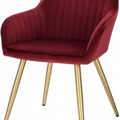 EUGAD Esszimmerstuhl, stühle 2er-Set,Samt,mit goldener Metallbeinen Blau, Bordeaux, Dunkelgrau, Dunkelgr&uuml;n, Hellgrau, Rosa, Schwarz -TischStuhl Verkäufe 0c671d02 e24b 53c2 a7db 62fb4b3d9f4c