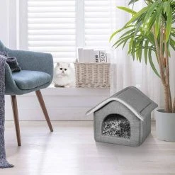 EUGAD Tierbett, Katzenhaus Katzenhöhle herausnehmbarer Matte Dunkelgrau, Hellgrau 23 EUGAD Tierbett, Katzenhaus Katzenhöhle herausnehmbarer Matte Dunkelgrau, Hellgrau -TischStuhl Verkäufe 0cde1587 d9e6 5cee 93e1 02c38d95255b