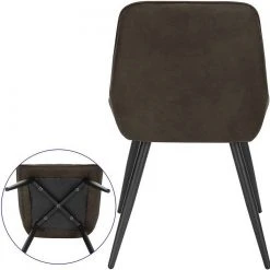 EUGAD Esszimmerstuhl, Polsterstuhl 2er-Set,Sitzfläche aus Stoffbezug Anthrazit, Dunkelbraun, Dunkelgrau -TischStuhl Verkäufe 0d3e2bb1 a1a6 5fe7 8353 9823ce7d4dc1