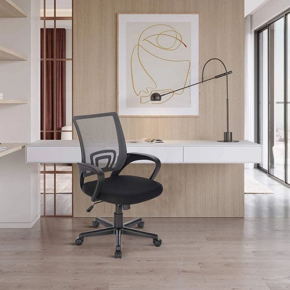 EUGAD Chefsessel (1 Stück), Bürostuhl mit Netz-Design-Sitzkissen Wippfunktion, Mesh, Schwarz Grau 8 EUGAD Chefsessel (1 Stück), Bürostuhl mit Netz-Design-Sitzkissen Wippfunktion, Mesh, Schwarz Grau – Bild 8