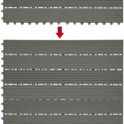 EUGAD WPC-Fliesen, WPC Fliesen Klickfliesen in Holzoptik 12 Stücke für 2m² Coffee Anthrazit, Grau, Hellgrau, Braun -TischStuhl Verkäufe 107819c6 c133 5848 997a a2d89f91ae16