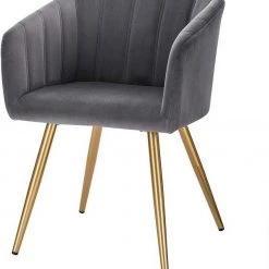 EUGAD Esszimmerstuhl, mit Rückenlehne Samt Gestell aus Stahl,Gold Beine Dunkelgrün Dunkelgrau, Dunkelgr&uuml;n, Rosa, Schwarz -TischStuhl Verkäufe 1447c10a c6f6 5a68 b8d5 903e76668931