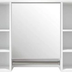 EUGAD Spiegelschrank Hängeschrank mit 8 Ablagen mit Tür 80x20x60cm Weiß -TischStuhl Verkäufe 16709dec 869b 5afa b63e 631fa325b2f2