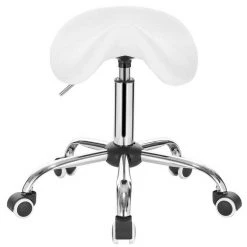 EUGAD Drehstuhl (1 Stück), Sattelhocker gepolstert höhenverstellbar aus Kunstleder Grau Schwarz, Wei&szlig; -TischStuhl Verkäufe 16af4ea6 a254 56db ab21 a0b887e6a8d9