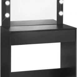 EUGAD Schminktisch, Frisiertisch 10 LED-Lampen mit Schubladen 80x40cm Schwarz Weiß 15 EUGAD Schminktisch, Frisiertisch 10 LED-Lampen mit Schubladen 80x40cm Schwarz Weiß -TischStuhl Verkäufe 17443dc6 810b 4ec9 b9d6 4809d6053b9e