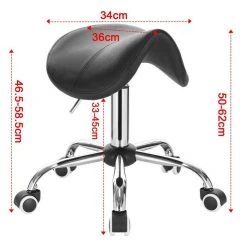 EUGAD Drehstuhl (1 Stück), Sattelhocker gepolstert höhenverstellbar aus Kunstleder Grau Schwarz, Wei&szlig; -TischStuhl Verkäufe 1794ce6f 27a1 57c5 8513 9e028d84f38c