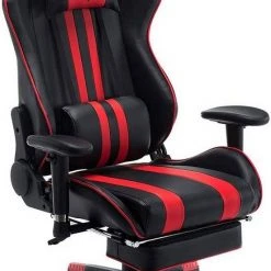 EUGAD Gaming-Stuhl (1 Stück), mit Fußstütze Racing Stuhl Drehstuhl Bürostuhl Schreibtischstuhl PC Stuhl mit Wippfunktion Höhenverstellbar Kunstleder Weiß Grau, Rot, Wei&szlig; -TischStuhl Verkäufe 1ad79cc1 c96b 48e8 9172 bf27bae58f2c