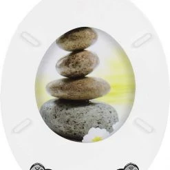 EUGAD WC-Sitz (1-St), Toilettensitz, WC Sitz mit Absenkautomatik, MDF, Holz, Softclose Scharnier Gr&uuml;ne Bl&auml;tter, Holzfarbe, Lilie, Seestern, Seestern Am Strand, Seestern Sonnenuntergang, Stone, &lrm;Lila Blume und Stones -TischStuhl Verkäufe 1ae55ece c248 4511 a71e 5f16fa954623