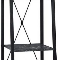 EUGAD Bücherregal, Standregal Badregal Bücherregal Küchenregal Schuhregal aus Holz und Stahl, mit 4 Ablagen, 34 x 35 x 148 cm Golden-Wei&szlig;er Marmor, Schwarz Marmor, Vintage -TischStuhl Verkäufe 1b8378f1 e2fb 4588 b2c7 f0ab2001f119