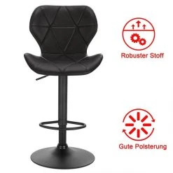 EUGAD Barhocker, 4er-Set mit Rückenlehne aus Kunstleder Metall Braun Anthrazit, Dunkelbraun, Grau -TischStuhl Verkäufe 1dcb29d9 2231 4dbb a07d da7713ea5e37