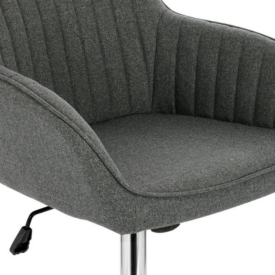 EUGAD Schreibtischstuhl, Bürostuhl Bürohocker Rollhocker aus Leinen Hellgrau Duneklgrau 13 EUGAD Schreibtischstuhl, Bürostuhl Bürohocker Rollhocker aus Leinen Hellgrau Duneklgrau – Bild 13