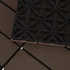 EUGAD WPC-Fliesen, 22 Stück WPC Terrassenfliesen in T-Form 30x30cm Dunkelgrau Anthrazit, Braun, Hellgrau -TischStuhl Verkäufe 20852df3 5a72 5109 859e 5ddf2232b28c