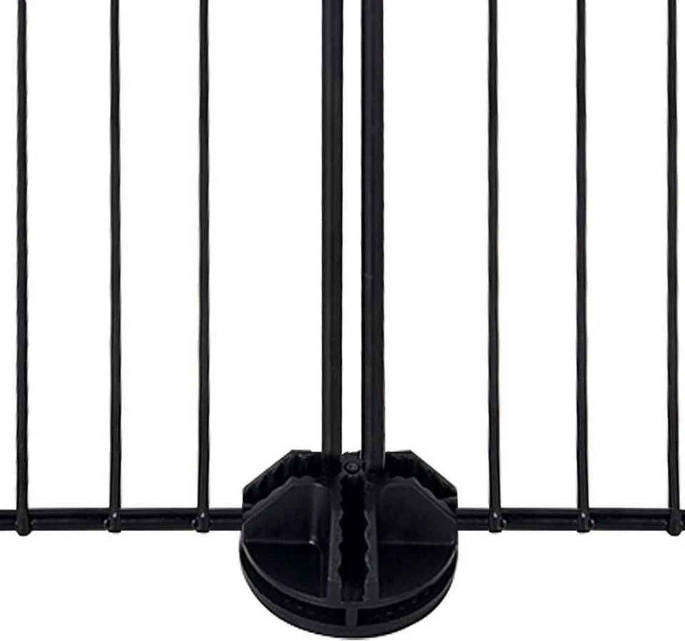 EUGAD Freigehege, Freigehege für Kaninchen Hasen Meerschweinchen Welpenauslauf Laufgitter mit Tür Doppelstöckig DIY 22 Platten Schwarz 140 x 70 x 70 cm 8 EUGAD Freigehege, Freigehege für Kaninchen Hasen Meerschweinchen Welpenauslauf Laufgitter mit Tür Doppelstöckig DIY 22 Platten Schwarz 140 x 70 x 70 cm – Bild 8
