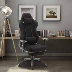 EUGAD Gaming Chair, Bürostuhl, Gaming Stuhl, Stoffbezug Rot Grau, Schwarz -TischStuhl Verkäufe 22a327ce b026 5e90 a772 daa8d935a80e