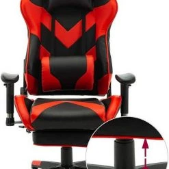 EUGAD Gaming Chair, Bürostuhl, Gaming Stuhl, Kunstleder, mit einstellbaren Armlehnen Rot Blau, Schwarz, Wei&szlig; -TischStuhl Verkäufe 24c8390f 14cc 5955 a8c4 e517b6ef6bc4