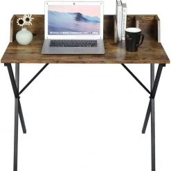 EUGAD Schreibtisch, 90x50x73CM Bürotisch PC Tisch Arbeitstisch für Home, Büro Metall + MDF Holzoptik Vintage -TischStuhl Verkäufe 24f8c6db fd04 51b1 a93f 9ab4c447331f