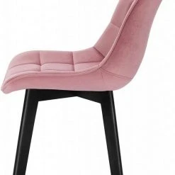 EUGAD Esszimmerstuhl (6 Stück), Wohnzimmerstuhl mit Rückenlehne, Polsterstuhl Küchenstuhl Weich Samt und Holz für ESS- und Wohnzimmer Schwarz Dunkelgrau, Dunkelgr&uuml;n, Rosa -TischStuhl Verkäufe 257b1a8f 89f7 56ac b124 db99b65ee58f