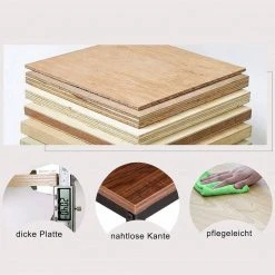 EUGAD Schreibtisch, Bürotisch mit Ablage Holz Stahl 120x64x120cm (BxTxH) Hell Eiche+schwarz Dunkel Buche-Schwarz, Hell Eiche-Schwarz, Hell Eiche-Wei&szlig; -TischStuhl Verkäufe 25e9bef4 6ba4 5a9b 86b4 81fe8538dd0a