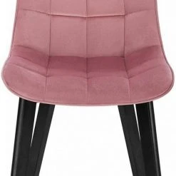 EUGAD Esszimmerstuhl (1 Stück), Wohnzimmerstuhl mit Rückenlehne, Polsterstuhl Küchenstuhl Weich Samt und Holz für ESS- und Wohnzimmer Dunkelgrau Dunkelgr&uuml;n, Rosa, Schwarz -TischStuhl Verkäufe 27ba0002 8604 57fe 9f33 790ddb53acc6