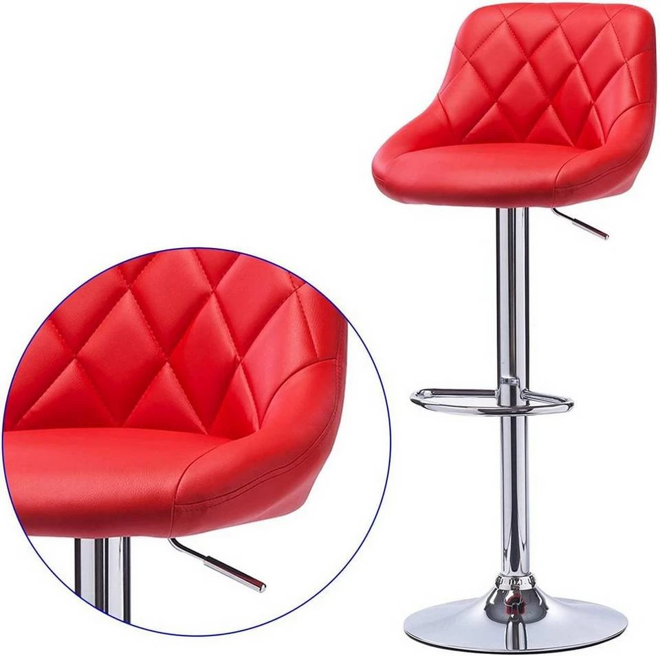 EUGAD Barhocker, 2er-Set Barstühle, höhenverstellbar, 360°drehbar Weiß Bordeaux, Cremeweiß, Grau, Khaki, Rot, Schwarz, Weiß 28 EUGAD Barhocker, 2er-Set Barstühle, höhenverstellbar, 360°drehbar Weiß Bordeaux, Cremeweiß, Grau, Khaki, Rot, Schwarz, Weiß – Bild 28