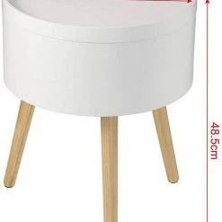 EUGAD Nachttisch, Beistelltisch mit Stauraum Nachtkommode Nachtschrank Holzbeine MDF 38x38x48,5cm Weiß -TischStuhl Verkäufe 293d6d07 4388 5760 8087 2e7c7fc33791