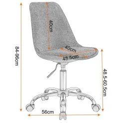 EUGAD Schreibtischstuhl, Arbeitshocker, Stoffbezug, 360° drehbar, Dunkelgrau Duneklgrau, Hellgrau 15 EUGAD Schreibtischstuhl, Arbeitshocker, Stoffbezug, 360° drehbar, Dunkelgrau Duneklgrau, Hellgrau -TischStuhl Verkäufe 294bf731 8a9b 515b 9bd4 48e9548cc19e