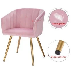 EUGAD Esszimmerstuhl, 2er-Set Esszimmerstuhl Polsterstuhl aus Samt Dunkelgrün Dunkelgrau, Dunkelgr&uuml;n, Rosa, Schwarz -TischStuhl Verkäufe 29522036 d96a 4707 ad05 b53e98ec9717