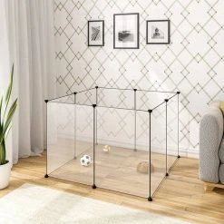 EUGAD Freigehege, Freigehege für Kaninchen Hasen Meerschweinchen Welpenauslauf DIY 8 Platten Transparent 102 x 102 x 70 cm 13 EUGAD Freigehege, Freigehege für Kaninchen Hasen Meerschweinchen Welpenauslauf DIY 8 Platten Transparent 102 x 102 x 70 cm -TischStuhl Verkäufe 2a1e6931 7117 4975 b6d2 a82229ee9749