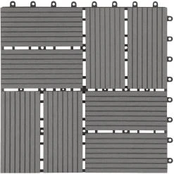 EUGAD WPC-Fliesen, 22 Stück WPC Terrassenfliesen Klickfliesen 30x30cm Coffee Anthrazit, Dunkelgrau, Hellgrau -TischStuhl Verkäufe 2a3dba0c 7483 5a6d 865f ebe450dfa5e2