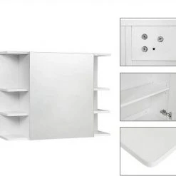 EUGAD Spiegelschrank Badezimmerspiegel Hängeschrank mit 8 Ablagen mit Tür Weiß -TischStuhl Verkäufe 2b7bd28a 66f9 5dd5 9cf7 e0a3f845151c