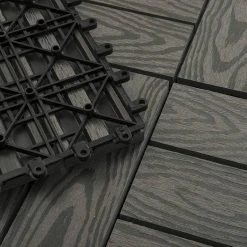 EUGAD WPC-Fliesen, WPC Fliesen Klickfliesen in Holzoptik 22 Stücke für 2m² Hellgrau Anthrazit, Braun, Coffee -TischStuhl Verkäufe 2b9af9da 6164 5b0d bf03 b6a1b56cbe18