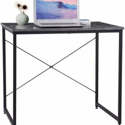 EUGAD Schreibtisch, Computertisch Esstisch Holz Stahl 80x60x70 cm Holz Vintage+schwarz Hell Eiche+schwarz, Hell Eiche+wei&szlig;, Marmor+schwarz -TischStuhl Verkäufe 2c714b14 5cc1 5a27 beb4 d8bc64bef6fe