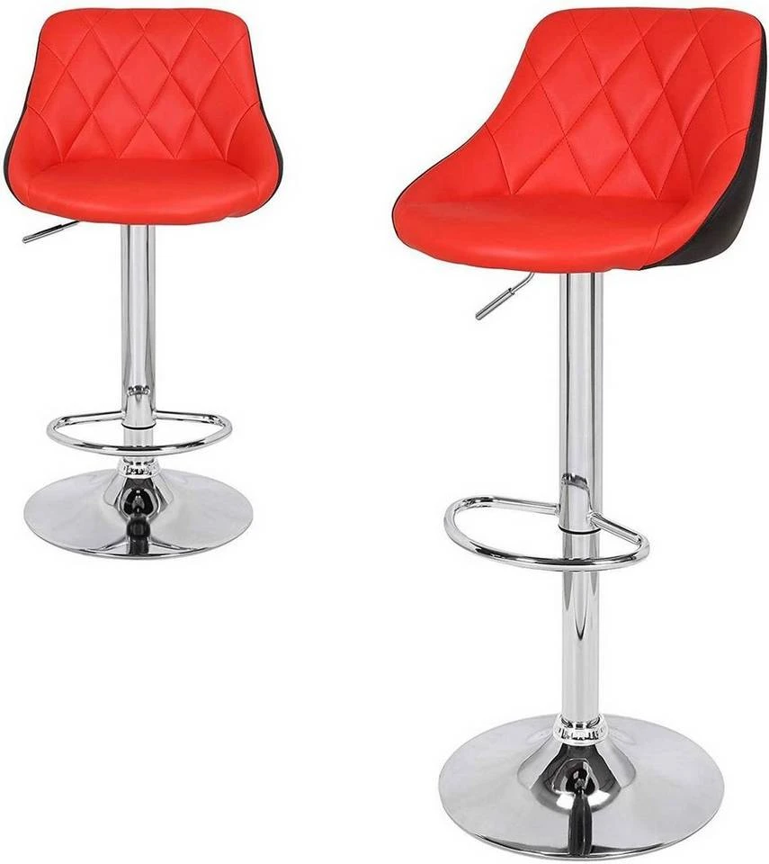 EUGAD Barhocker, 2er-Set Barstühle, höhenverstellbar, 360°drehbar Weiß Bordeaux, Cremeweiß, Grau, Khaki, Rot, Schwarz, Weiß 25 EUGAD Barhocker, 2er-Set Barstühle, höhenverstellbar, 360°drehbar Weiß Bordeaux, Cremeweiß, Grau, Khaki, Rot, Schwarz, Weiß – Bild 25