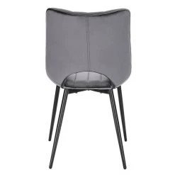 EUGAD Esszimmerstuhl (2 Stück), Küchenstuhl, Polsterstuhl, Wohnzimmerstuhl ohne Armlehne, Metallbeine, Samt, Dunkelgrau Hellgrau, Schwarz -TischStuhl Verkäufe 2d6a8e1c 0990 4fc7 a4ce 836808c1155b