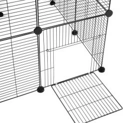 EUGAD Freigehege, Freigehege für Kaninchen Hasen Meerschweinchen Welpenauslauf Laufgitter mit Tür Doppelstöckig DIY 22 Platten Schwarz 140 x 70 x 70 cm 12 EUGAD Freigehege, Freigehege für Kaninchen Hasen Meerschweinchen Welpenauslauf Laufgitter mit Tür Doppelstöckig DIY 22 Platten Schwarz 140 x 70 x 70 cm -TischStuhl Verkäufe 2dc6a61a 16f8 55db ab23 f967950b67ca
