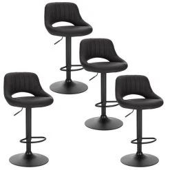 EUGAD Barhocker, 4er-Set Tresenhocker aus Kunstleder Gestell aus Stahl Dunkelbraun Anthrazit, Grau -TischStuhl Verkäufe 2e3fdffb 8343 5acb 91cd 60352f1d612a