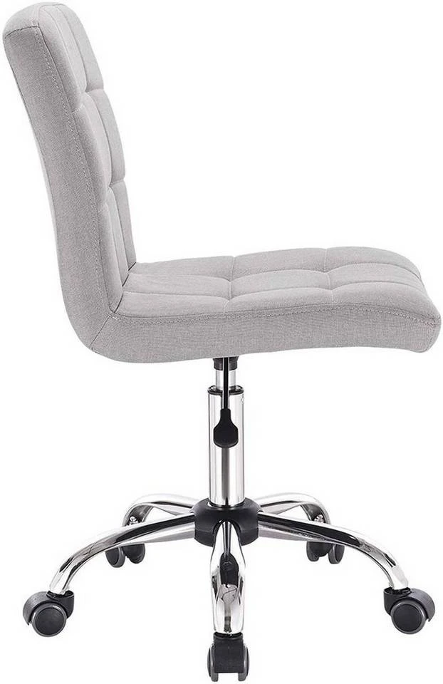 EUGAD Schreibtischstuhl, Bürohocker Schreibtischstuhl Rollhocker drehbar höhenverstellbar Stoffbezug Metall Dunkelgrau, Hellgrau 5 EUGAD Schreibtischstuhl, Bürohocker Schreibtischstuhl Rollhocker drehbar höhenverstellbar Stoffbezug Metall Dunkelgrau, Hellgrau – Bild 5