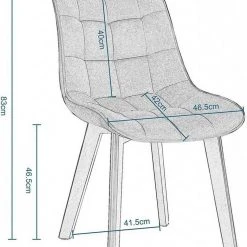 EUGAD Esszimmerstuhl (6 Stück), Wohnzimmerstuhl mit Rückenlehne, Polsterstuhl Küchenstuhl Weich Samt und Holz für ESS- und Wohnzimmer Schwarz Dunkelgrau, Dunkelgr&uuml;n, Rosa -TischStuhl Verkäufe 2fe74094 cf88 5703 8fd9 e423b1317175